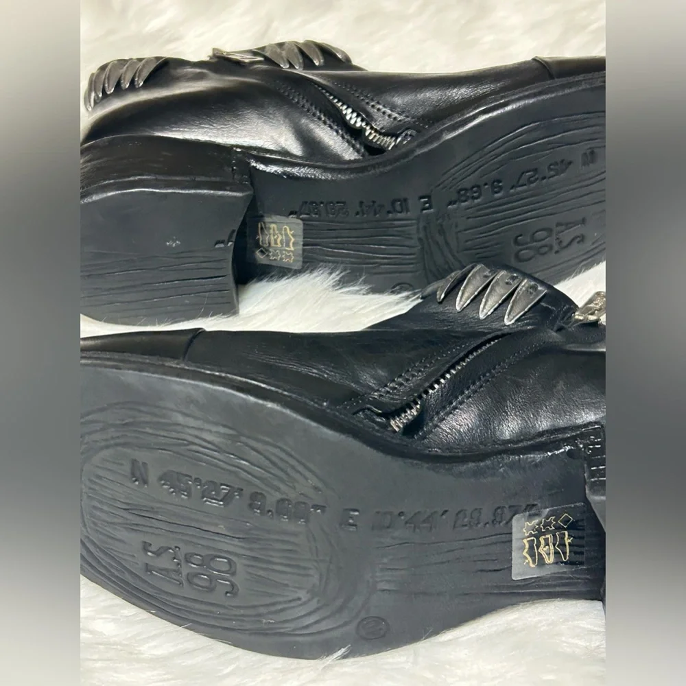 A.S. 98 On The Edge Iker Black and Silver Boots - Picture 10 of 11